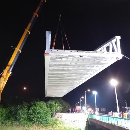 Mise en place de la passerelle