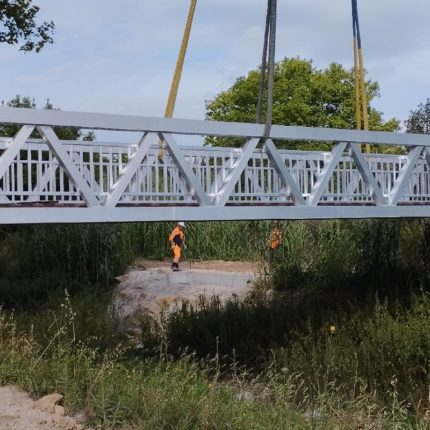 Pose deuxième passerelle