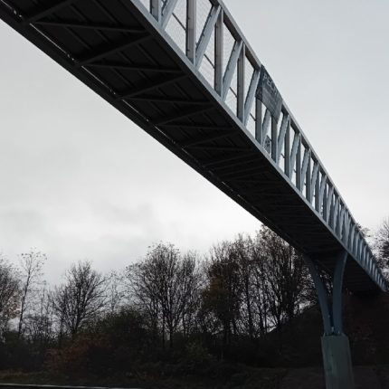 Passerelle vue du dessous